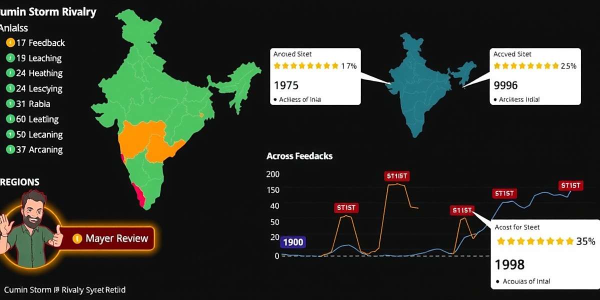 Cumin Storm Rivalry Player Reviews Sentiment Analysis Cumin Storm Rivalry player review sentiment analysis showing mostly positive feedback across different regions of India
