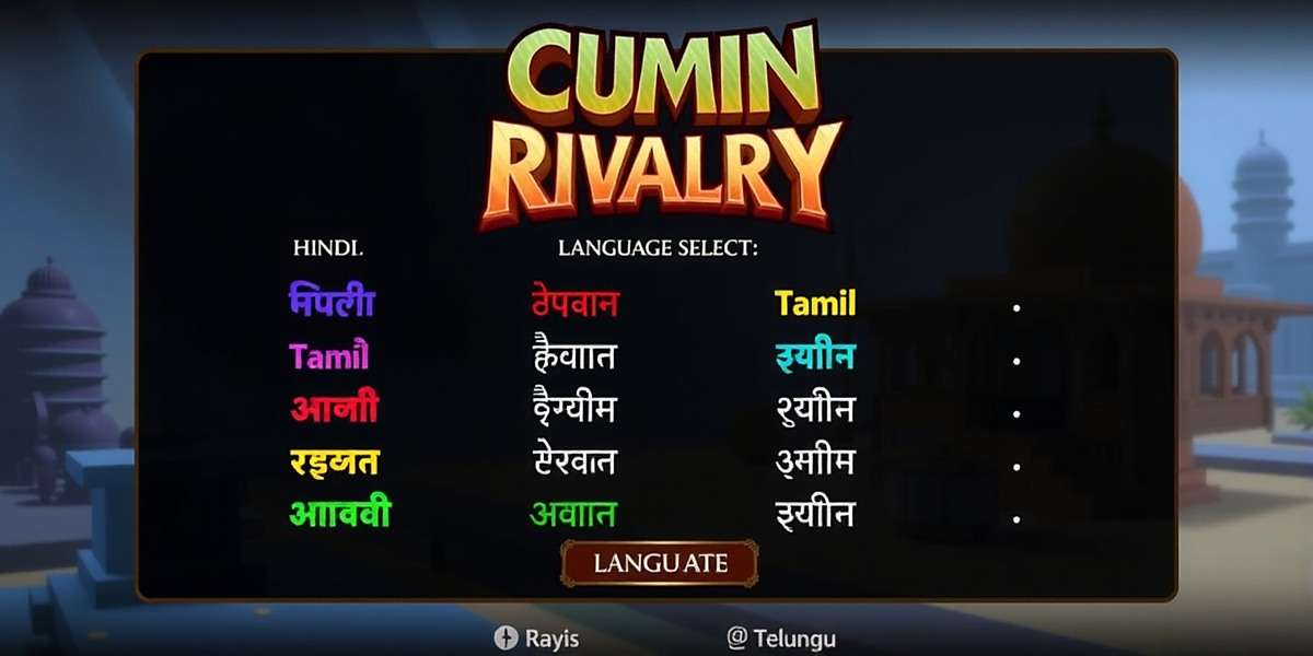 Cumin Storm Rivalry Language Selection Cumin Storm Rivalry language selection screen showing various Indian language options including Hindi, Bengali, Tamil, Telugu and more